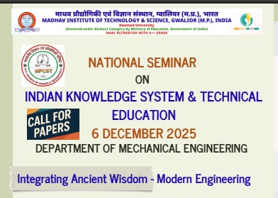 National Seminar on Indian Knowledge system and Technical Education