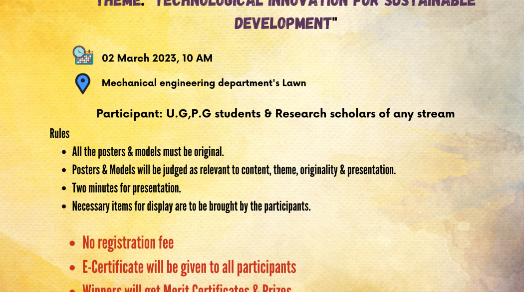 Model and Poster Presentation Competition on March 02, 2023