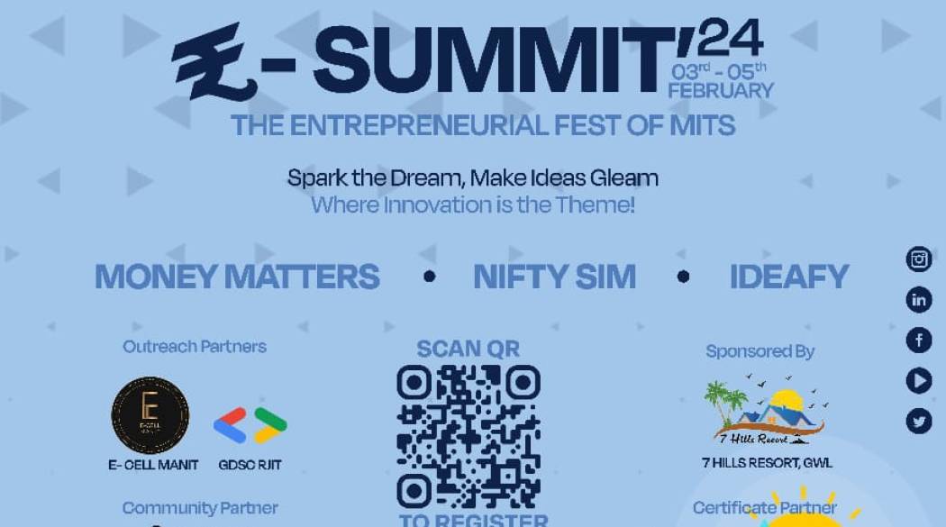 ISTE Students' Chapter MITS Gwalior E-SUMMIT (03-05 February 2024)