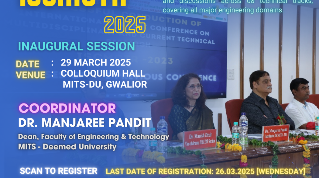 Registration Open for Attending the 3rd International Student Conference || MITS - Deemed University