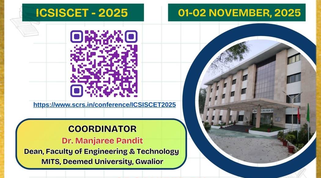 𝐂𝐚𝐥𝐥 𝐟𝐨𝐫 𝐏𝐚𝐩𝐞𝐫𝐬 – 𝟕𝐭𝐡 𝐈𝐧𝐭𝐞𝐫𝐧𝐚𝐭𝐢𝐨𝐧𝐚𝐥 𝐂𝐨𝐧𝐟𝐞𝐫𝐞𝐧𝐜𝐞 𝐨𝐧 𝐒𝐮𝐬𝐭𝐚𝐢𝐧𝐚𝐛𝐥𝐞 𝐚𝐧𝐝 𝐈𝐧𝐧𝐨𝐯𝐚𝐭𝐢𝐯𝐞 𝐒𝐨𝐥𝐮𝐭𝐢𝐨𝐧𝐬 𝐟𝐨𝐫 𝐂𝐮𝐫𝐫𝐞𝐧𝐭 𝐂𝐡𝐚𝐥𝐥𝐞𝐧𝐠𝐞𝐬 𝐢𝐧 𝐄𝐧𝐠𝐢𝐧𝐞𝐞𝐫𝐢𝐧𝐠 & 𝐓𝐞𝐜𝐡𝐧𝐨𝐥𝐨𝐠𝐲 