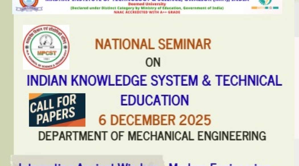 National Seminar on Indian Knowledge system and Technical Education